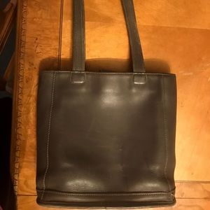 Coach chocolate brown tote bag